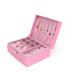 High Quality PU Leather Organizer Storage Box For Jewelry