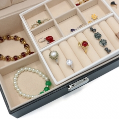 Factory Wholesale Jewelry Display Storage Packaging Box With Lock For Ring Earring Pendant
