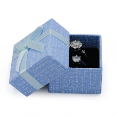Paper Gift Box With Ribbon For Ring