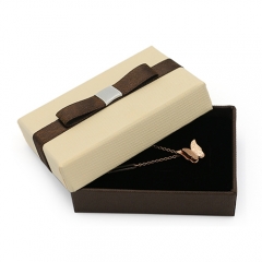 Popular Paper Gift Box With Ribbon On Lid