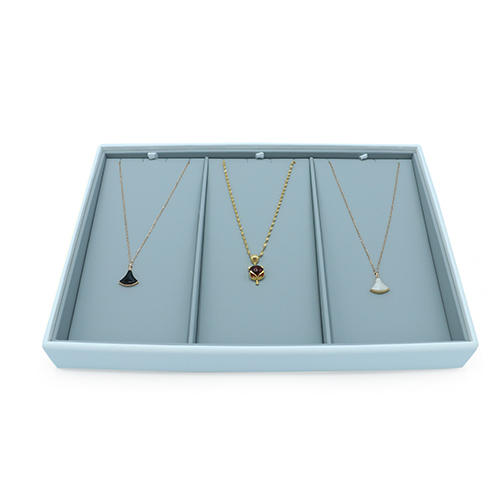 Best Seller PU Leather Jewelry Necklace Display Tray