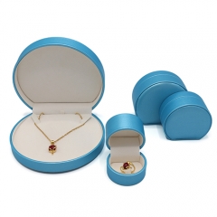 High Quality PU leather Semicircle Jewelry Ring Bangle Box