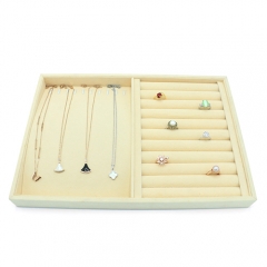 High Repurchase Rates Velvet Jewelry Display Tray For Necklace Ring