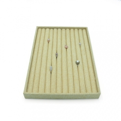 Hot Selling Natural Linen Ring Display Tray