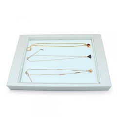 High Quality PU Leather Jewelry Display Tray For Necklace