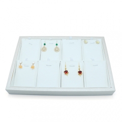High Quality PU Leather Jewelry Display Tray For Earrings Necklace