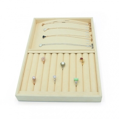 High Repurchase Rates Velvet Jewelry Display Tray For Necklace Ring