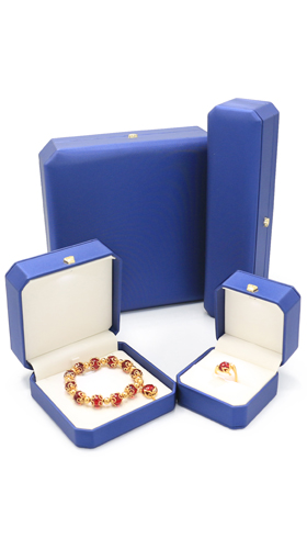 PU Leather Jewellery Ring Pendant Bangle Necklace Box Set