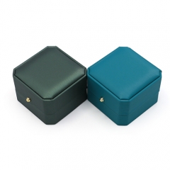 High-End PU Leather Jewelry Ring Box