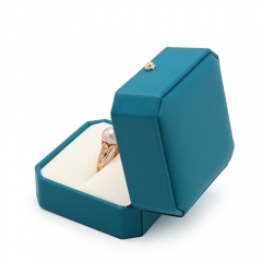 High-End PU Leather Jewelry Ring Box