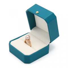 High-End PU Leather Jewelry Ring Box