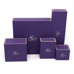 2020 Trendy Purple Paper Drawer Gift Packaging Box With Light