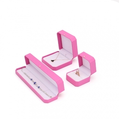 Lovely Pink PU Leather Storage Box For Jewelry
