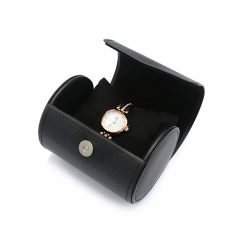 Latest Design Luxury Cylinder Leather Watch Box