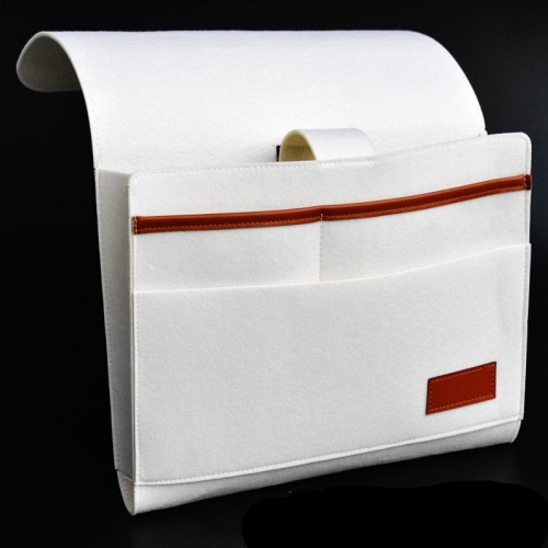 High Quality Felt Bedside Caddy bag dorm Organizer bedside caddy Sofa storage bag