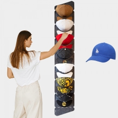 Hat Display Rack Storage Felt Hat Rack with 7 Pocket Hat Display Holder Hat Organizer for for Door, Wall, Closet