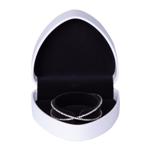 2023New Personalized Heart Shaped Jewelry Packaging Box Wedding Ring Box Heart shaped jewelry box