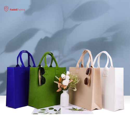 felt bag women felt tote bag women's wool felt handbags felt shopping bag