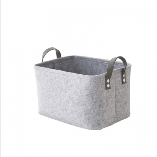 felt Dirty Clothes Basket Foldable Toy Basket Storage Baskets Home Decor for Gifts Fabric