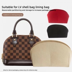 Custom Multi-Pocket Makeup Organizer Felt Insert Bag Travel Inner Purse Portable Handbag Large Capacity Cosmetic Bags