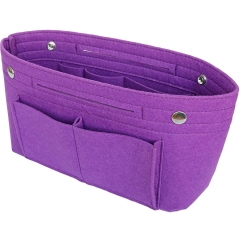 Felt Purse Tote Organizer Insert Multi-Pocket Handbag for cosmetic makeup bag