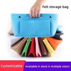 Felt Purse Tote Organizer Insert Multi-Pocket Handbag for cosmetic makeup bag