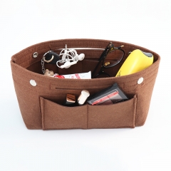 Felt Purse Tote Organizer Insert Multi-Pocket Handbag for cosmetic makeup bag