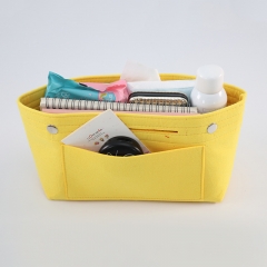 Felt Purse Tote Organizer Insert Multi-Pocket Handbag for cosmetic makeup bag