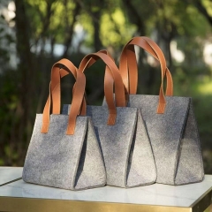 2023 trending hot products women bags felt shoulder bag tote felt handbag felt shopping bag