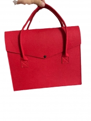 Promotion Reusable Felt Bag 2mm Eco-friendly Felt Foods Delivery Handbag Shopping Tote Bag