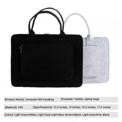 Custom 13/14/15/15.6 Inch Portable felt Laptop Bag for Men Women Computer