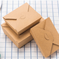 Take Out Food Containers Microwaveable Kraft Brown Take Out Boxes, Perfect for Restaurant, Catering and Party