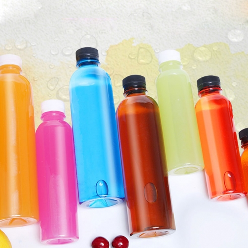 Clear Plastic Smoothie Bottles Juice Bottles with Lids
