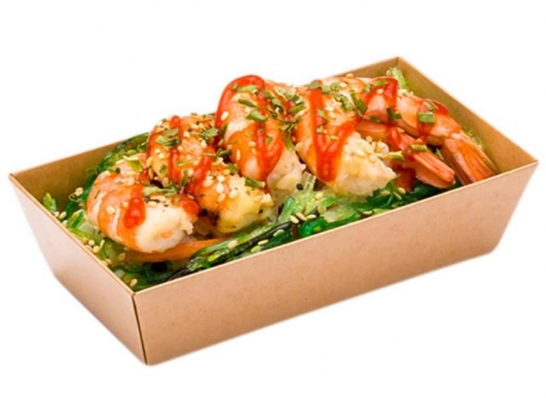 Rectangle Food Trays, Kraft Paper