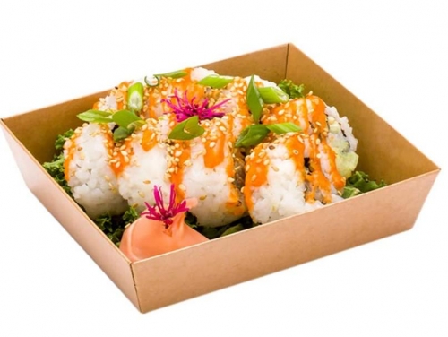Square Food Box，Kraft Paper