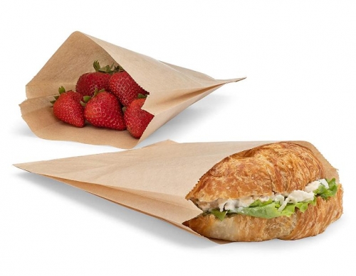 Kraft Paper Sandwich Bags, Brown