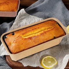 Rectangular Disposable Baking Medium Oven Safe Loaf mold Heavy Duty Paper Bread Cake Loaf Pans
