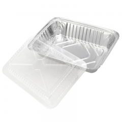 Disposable Aluminum Foil Pans Takeout Pans with Clear Plastic Dome Lids