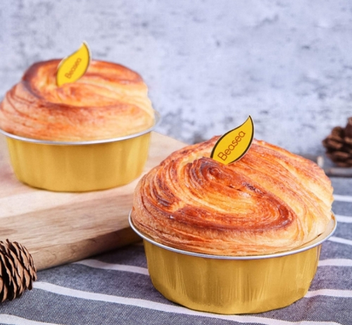 Disposable Ramekins Aluminium Foil Baking Cups with Lids Creme Brulee Cupcake Liners Cheesecake Pans Flan Molds Tin Cups