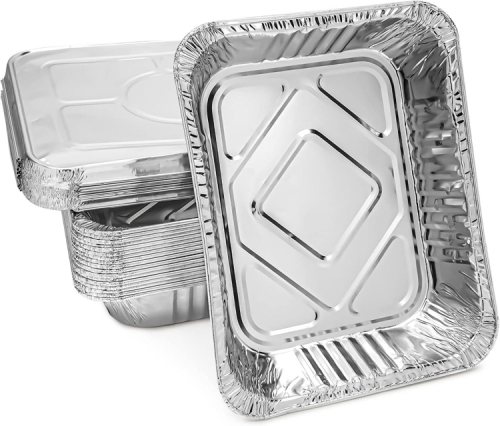 Large Aluminum Pans Full Size Deep Foil Disposable Durable Large Steam Table Pans for Baking Serving, Chafing Trays for Caterers, Bakeware