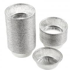 Aluminum Foil Pie Pans Disposable Heavy Duty Cupcake Liners for Baking Tarts, Quiche, Pudding