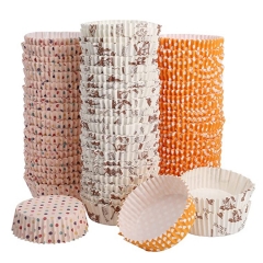 Standard Natural Cupcake Liners No Smell, Food Grade Grease-Proof Baking Cups Paper