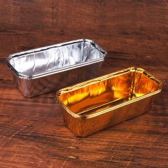 Rectangular Disposable Baking Medium Oven Safe Loaf mold Heavy Duty Paper Bread Cake Loaf Pans