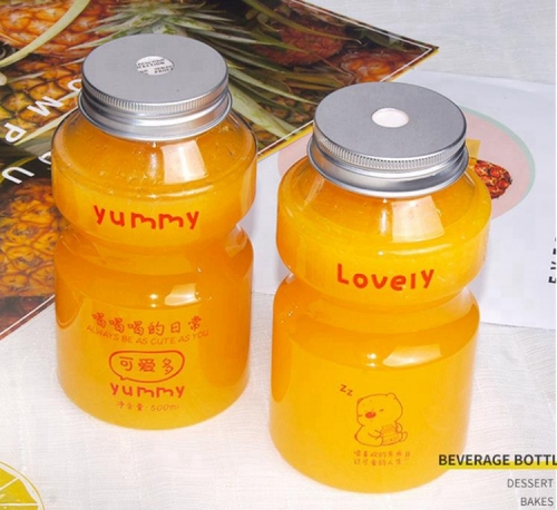 Plastic Juice Bottle, Reusable Drink Containers, For Juice, Milk, Smoothie And Other Drinks