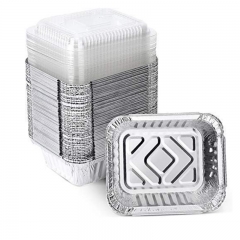 Disposable Aluminum Pans with Cover Baking Cooking Food and Storage Container