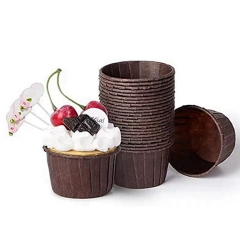 Birthday Party Baking Cake Tools Pure Color Pink Golden Silver Paper Muffin cupcake paper cups