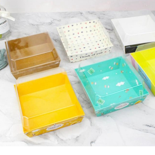 Large Disposable Bakery Boxes Paper Charcuterie Boxes Food Containers for Cake Slice