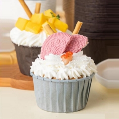 Birthday Party Baking Cake Tools Pure Color Pink Golden Silver Paper Muffin cupcake paper cups