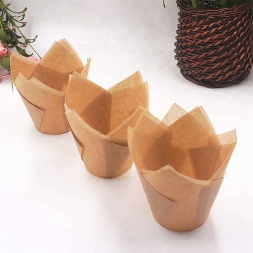 Tulip baking cups with High Quality greaseproof paper Tulip muffin cup Cupcake Liners Muffin Wrappers Muffin Liners