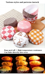 Birthday Party Baking Cake Tools Pure Color Pink Golden Silver Paper Muffin cupcake paper cups